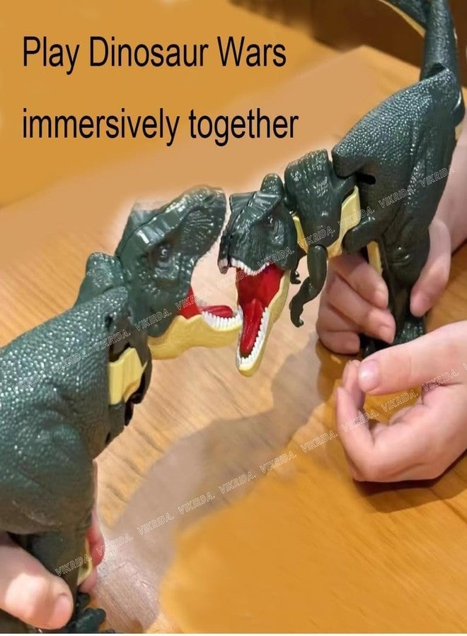 4AJ BAZAAR 11 Inches Trigger T-Rex Dinosaur Toy- Innovative Telescoping & Swinging Features Realistic Design - Engaging Sound Effects & Lighting - Image 4